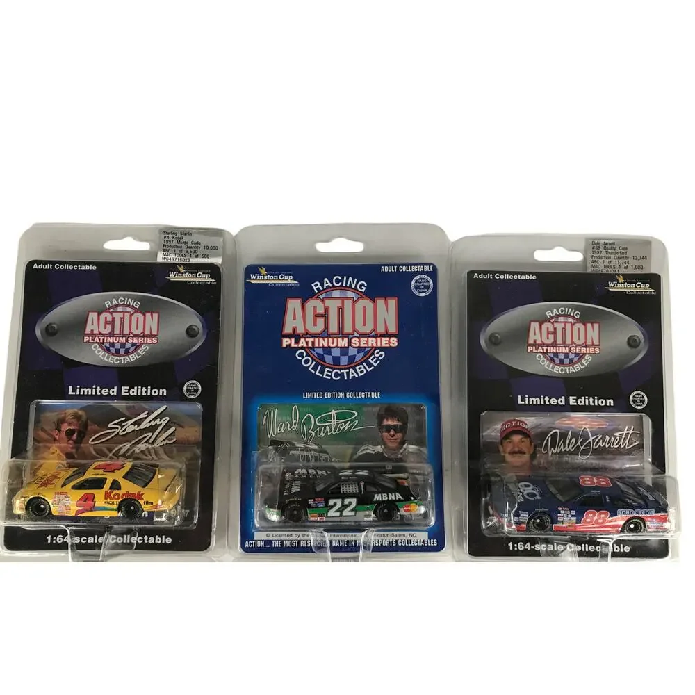 Lot of 9 Limited Edition Action Platinum Series Racing Collectables Cars New
